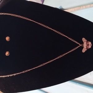 Little girls necklace and earring set